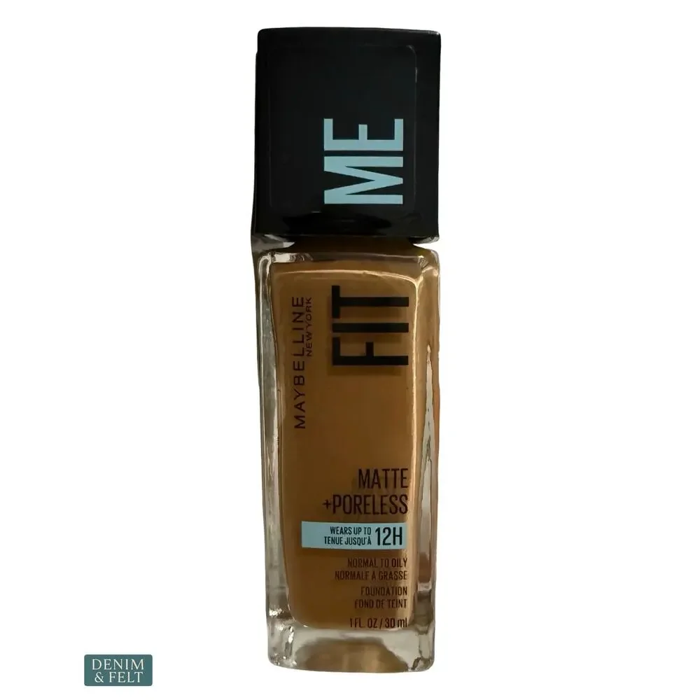 NEW Maybelline Fit Me Matte Poreless Foundation 330 Toffee Caramel Oil Free 12HR